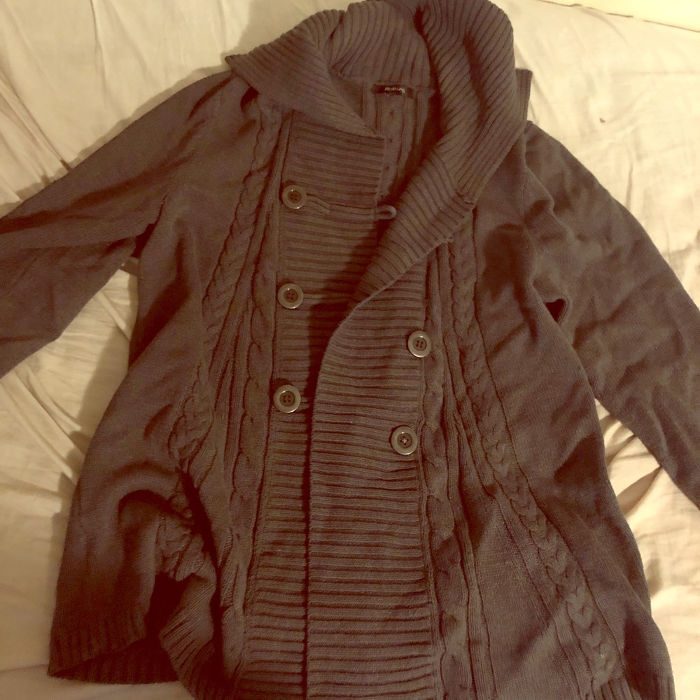 Grey cardigan jacket